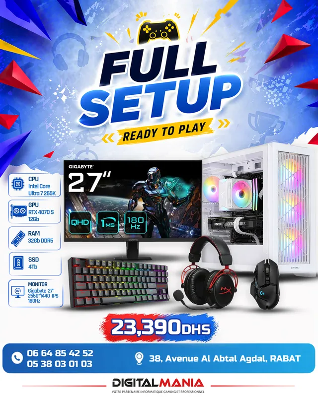 Full Setup RTX 4070 Super — Ultra 7
