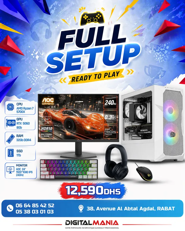 Full Setup RTX 5060 — Ryzen 7