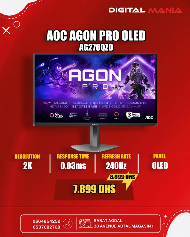 AOC AGON PRO OLED AG276QZD